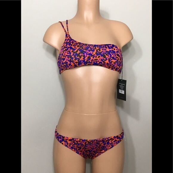 Insight 1 shoulder bikini. Leopard print. NWT - Picture 4 of 7